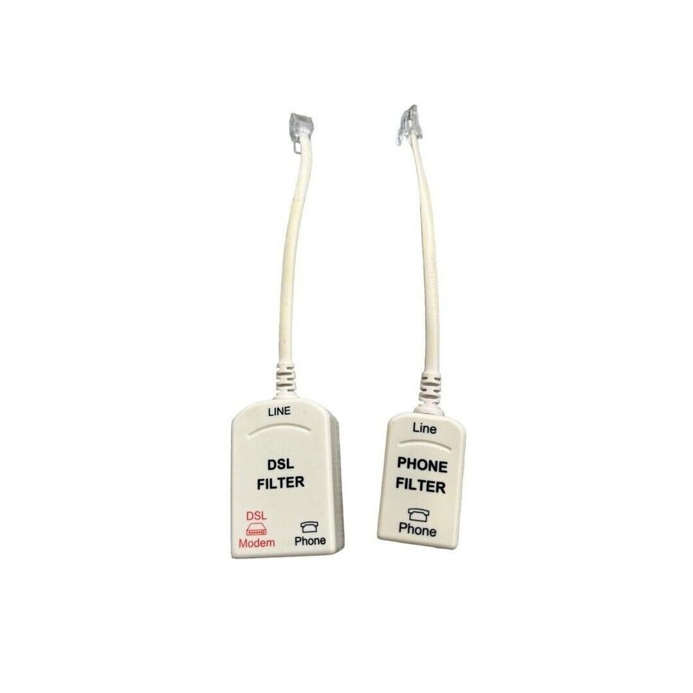 In-line DSL Noise Filter With Splitter and Single Noise Filter For Phone Fax An